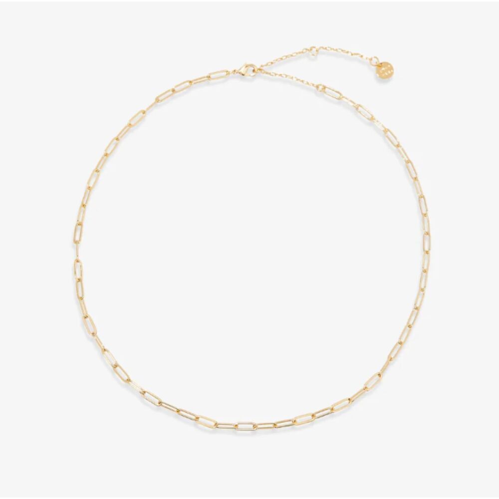 "Mykonos" 18K Gold Paperclip Choker: M4